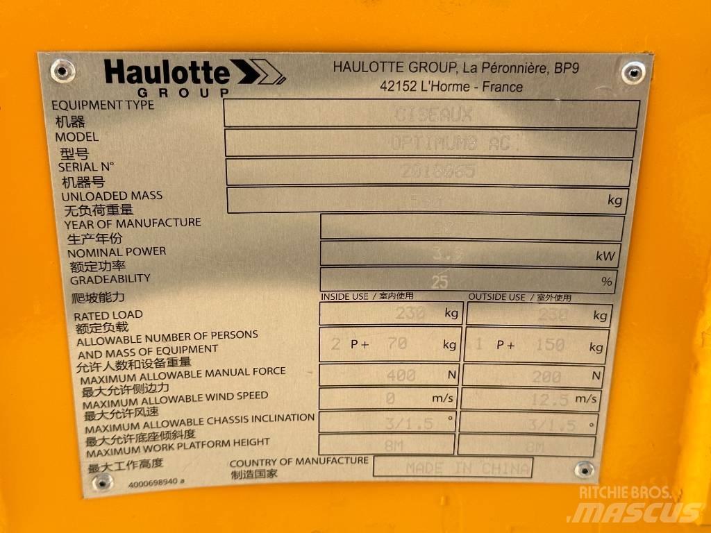 Haulotte OPTIMUM 8 Platforme foarfeca