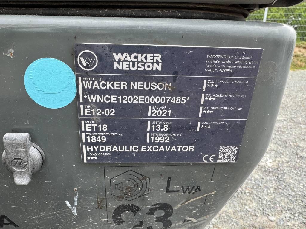 Wacker Neuson ET18 Excavatoare pe șenile
