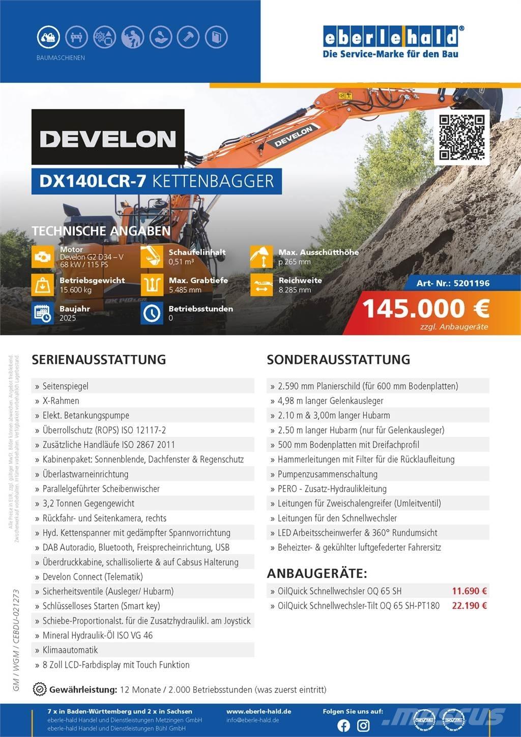 Hyundai DX140LCR-7 Excavatoare pe șenile
