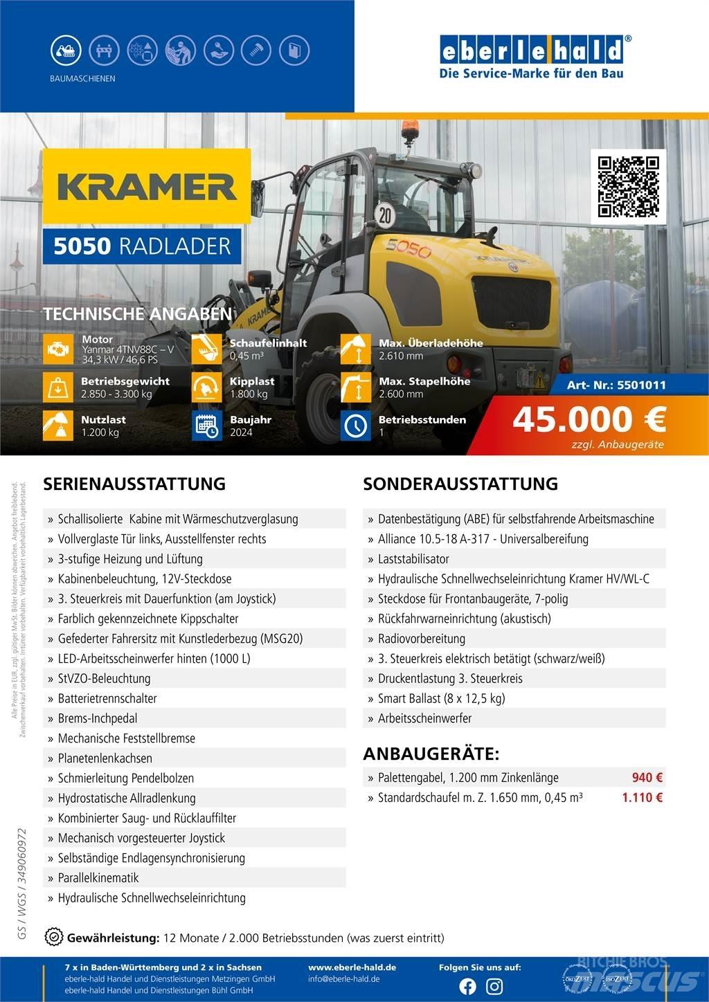 Kramer 5050 Incarcator pe pneuri