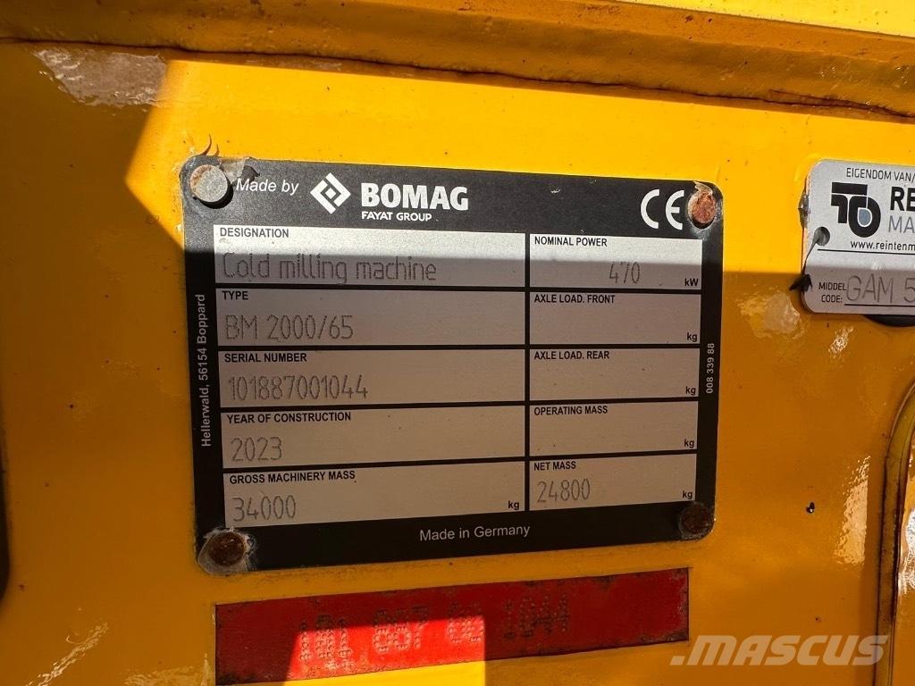 Bomag BM 2000/65 Utilaje asfalt cu freze reci