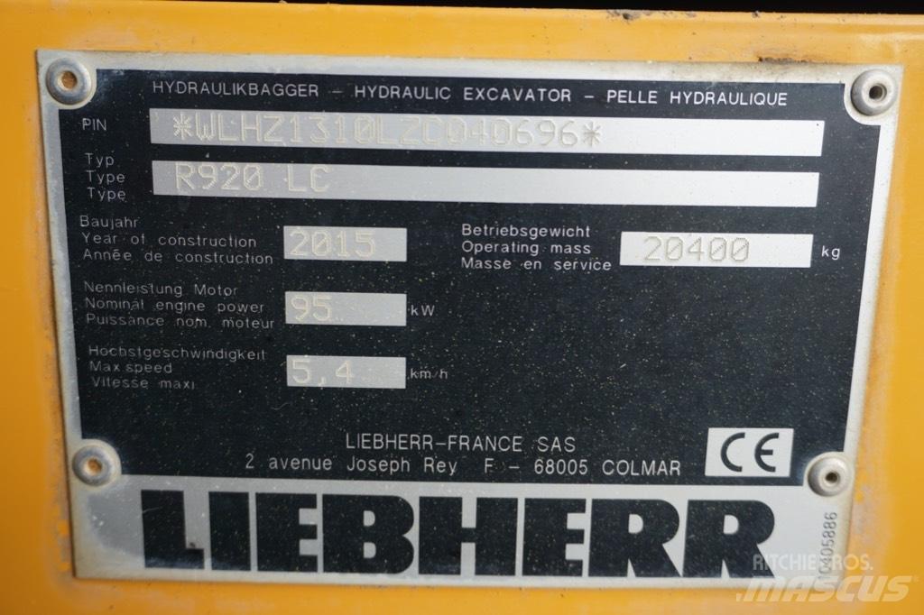 Liebherr R 920 LC Excavatoare pe șenile
