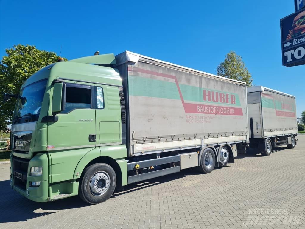 MAN 26.440  7.4 + 7.3 Camion cu prelata