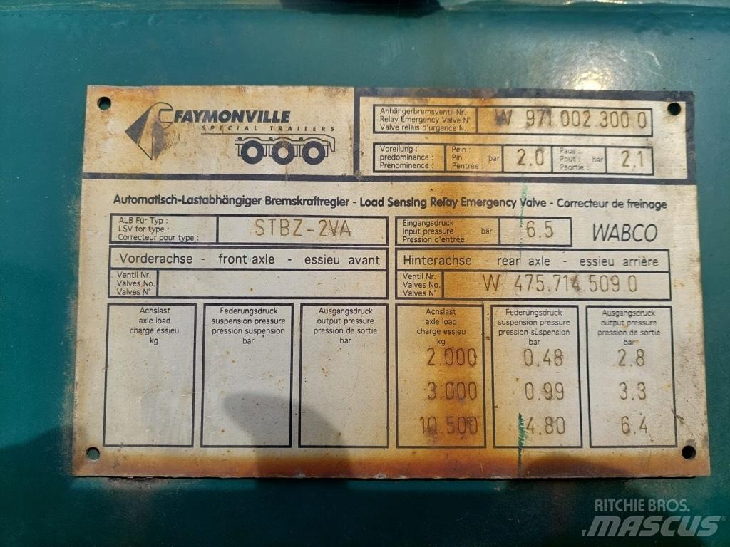 Faymonville STBZ-2VA Semi-remorca agabaritica