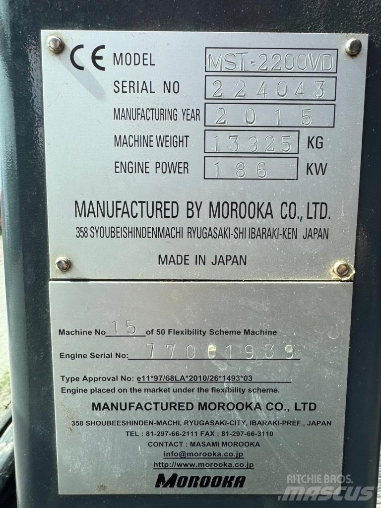 Morooka MST 2200 V D Autobasculante cu senile
