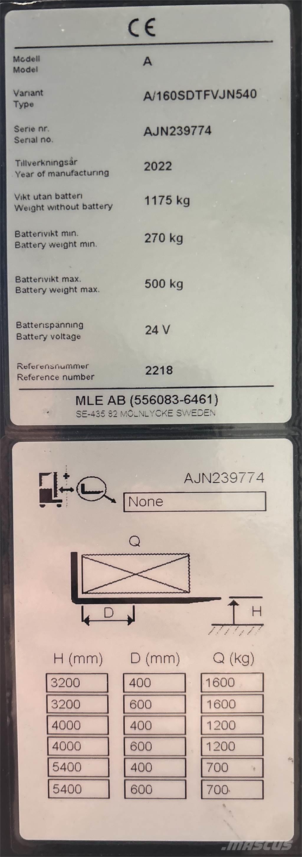 Atlet A160 Transpaleti autopropulsanti