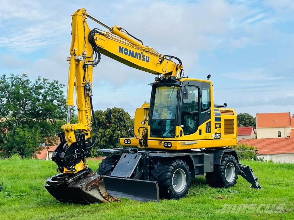 Komatsu PW 160 - 10 Excavatoare cu roti