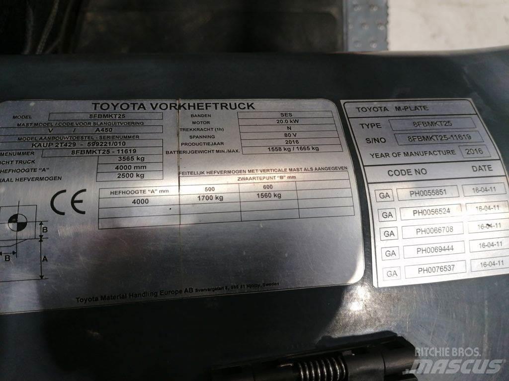 Toyota 8FBMKT25 Stivuitor electric