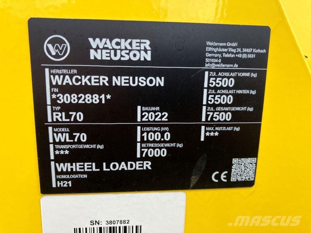 Wacker WL 70 Incarcator pe pneuri