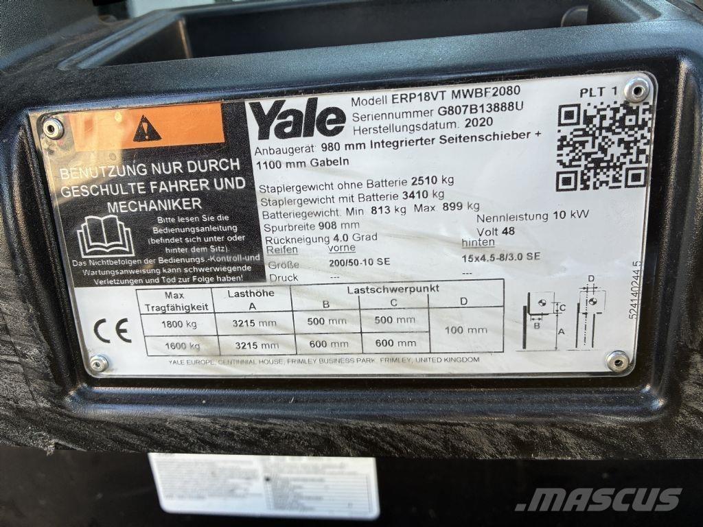 Yale ERP 18VT Stivuitor electric