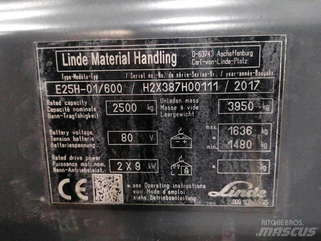 Linde E25H-01/600 Stivuitor electric
