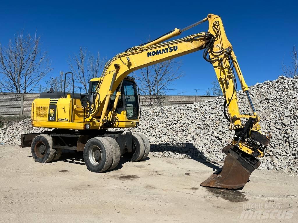 Komatsu PW 140-7 Excavatoare cu roti