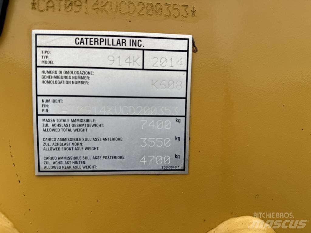 CAT 914K shovel Incarcator pe pneuri