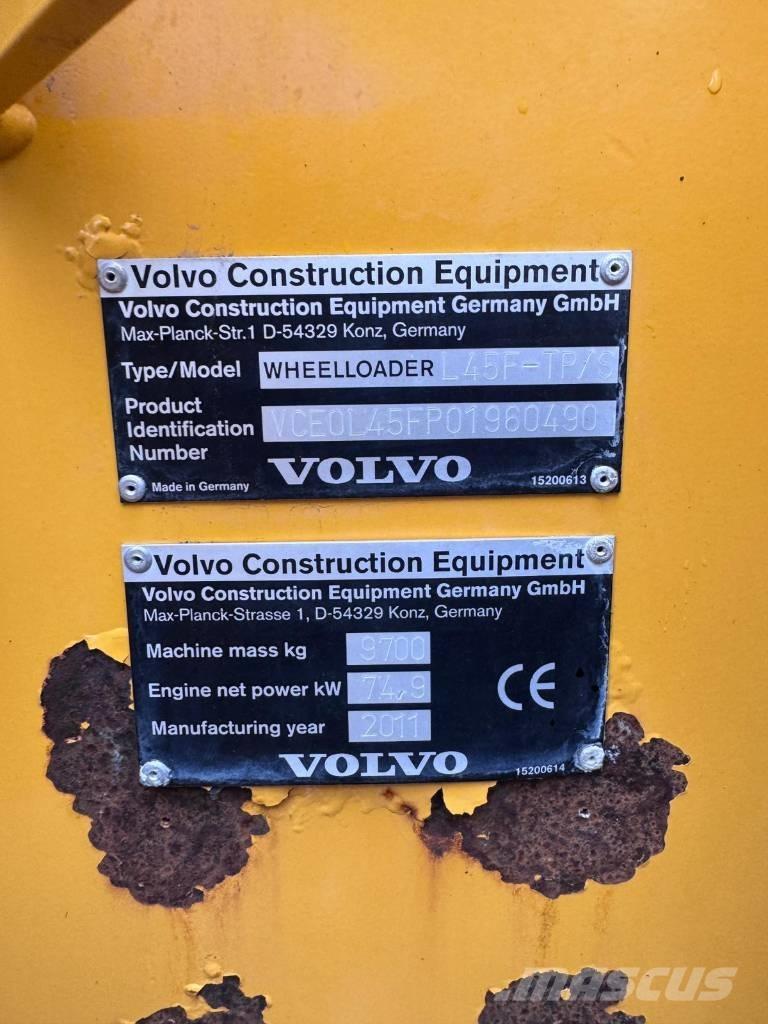 Volvo L45F-TP/S Incarcator pe pneuri