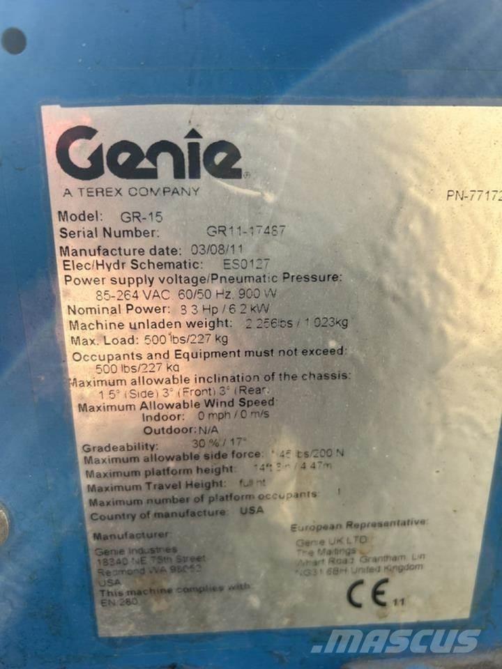Genie GR-15 Nacele cu brat articulat