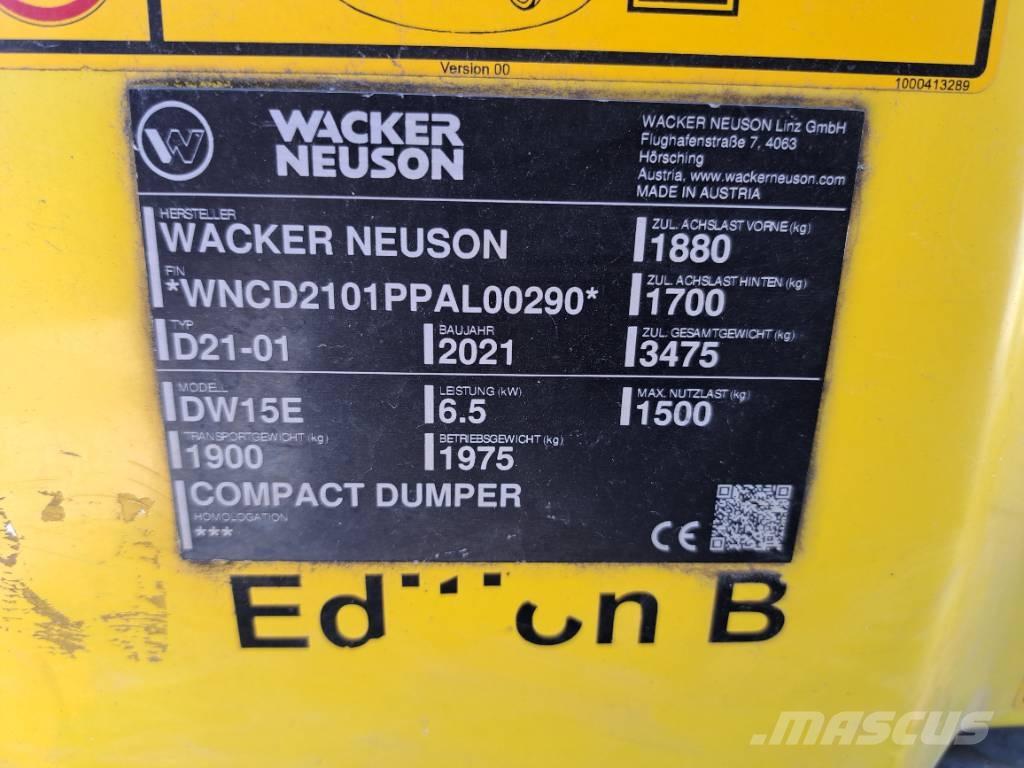 Wacker Neuson DW15e Minitractor de teren