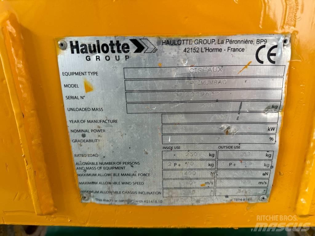 Haulotte OPTIMUM 8 Platforme foarfeca