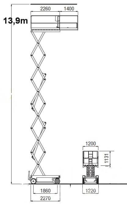 Iteco IT 12122 Platforme foarfeca