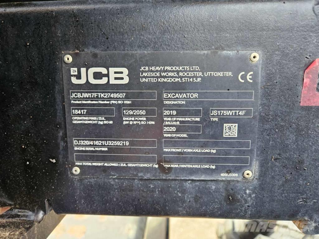 JCB JS 175 W Excavatoare cu roti