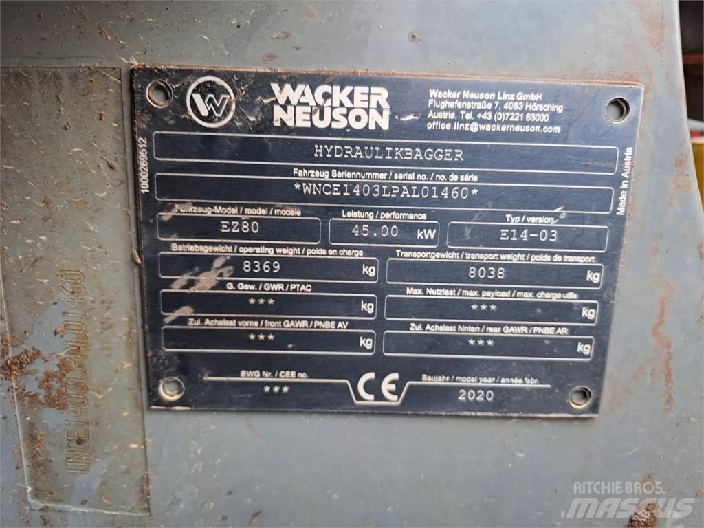 Wacker Neuson EZ80 Excavatoare pe șenile
