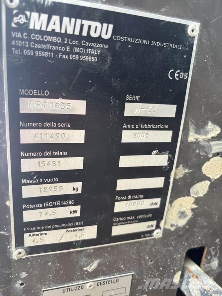 Manitou MRT1635 Stivuitoare telescopice