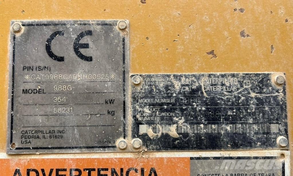 CAT 988 G Incarcator pe pneuri