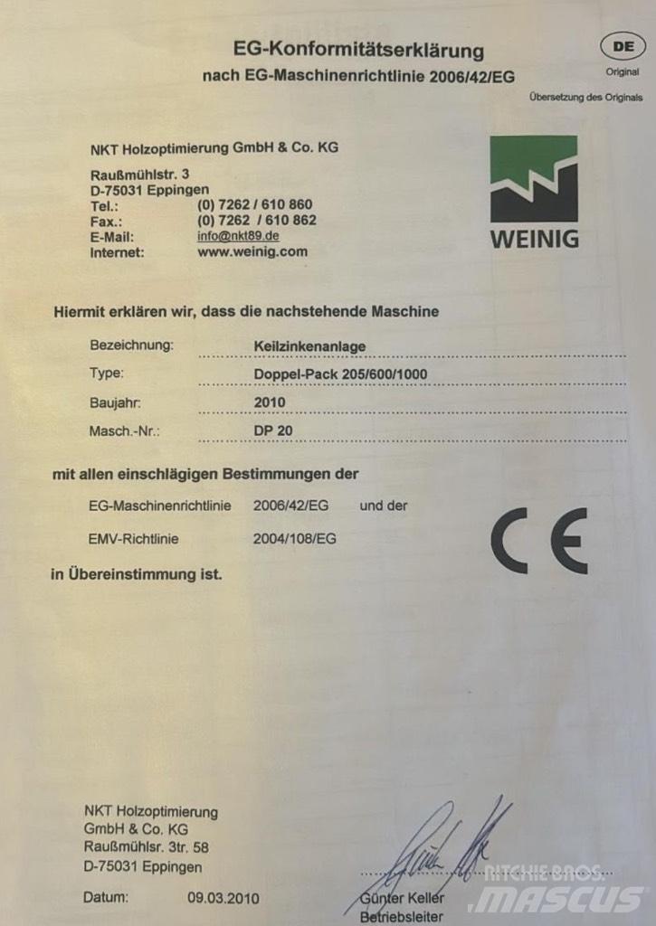  WEINIG Doppel-Pack Gatere