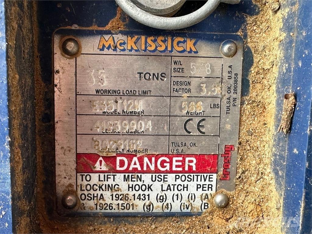  McKissick E35T12M Piese si echipamente pentru macara
