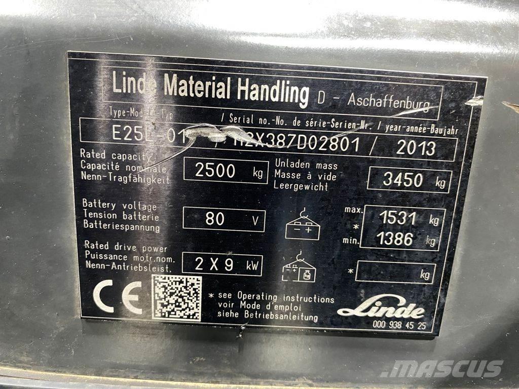 Linde E25L Stivuitor electric