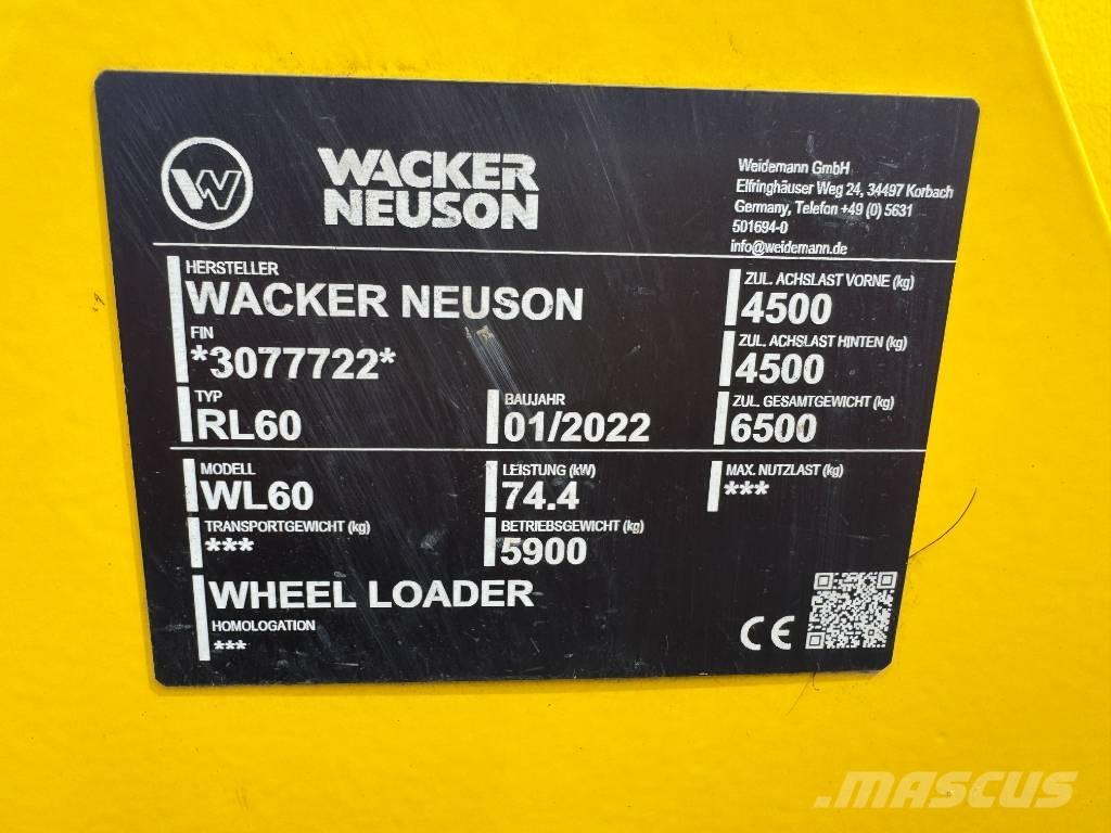 Wacker Neuson WL60 Incarcator pe pneuri