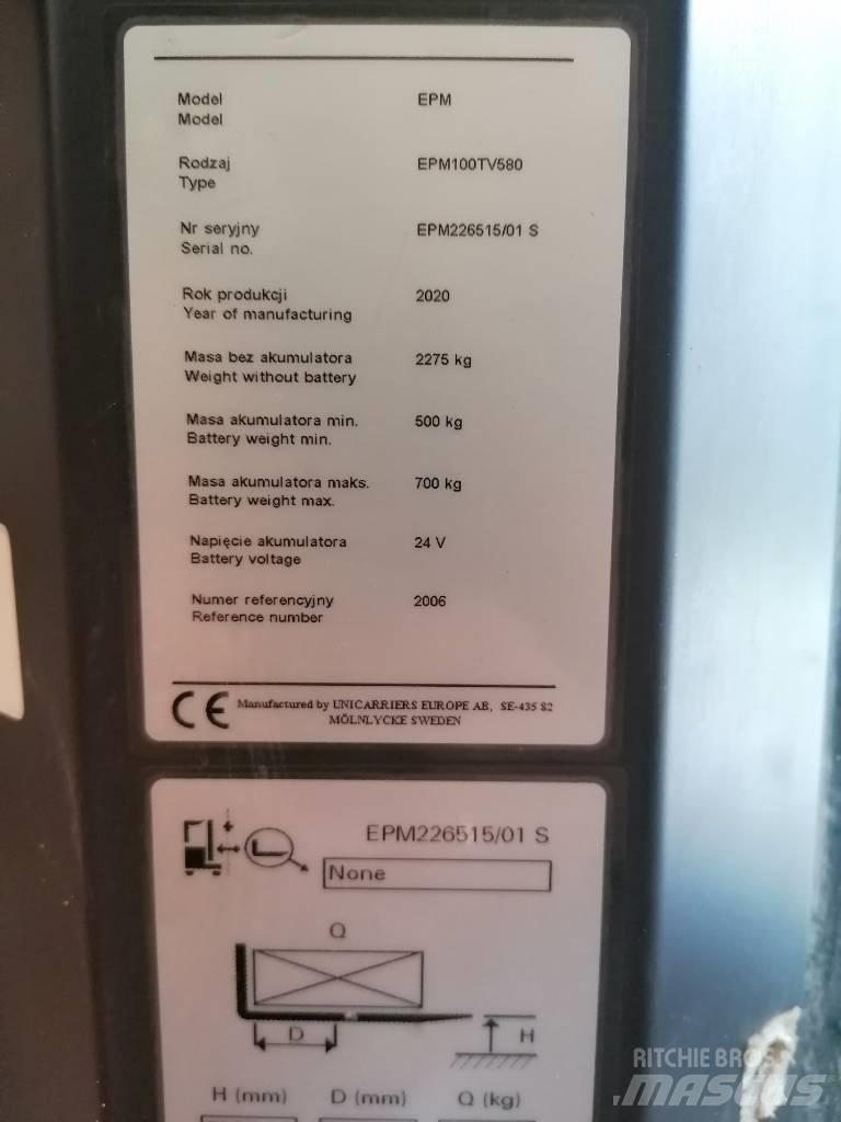 UniCarriers EPM100 Stivuitoare pentru comisionare(logistica)