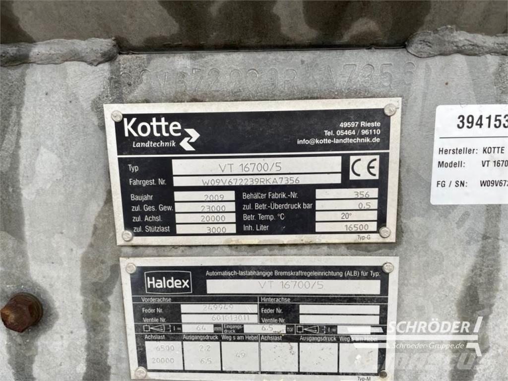 Kotte VT 16700 Ore de transport în forma lichida