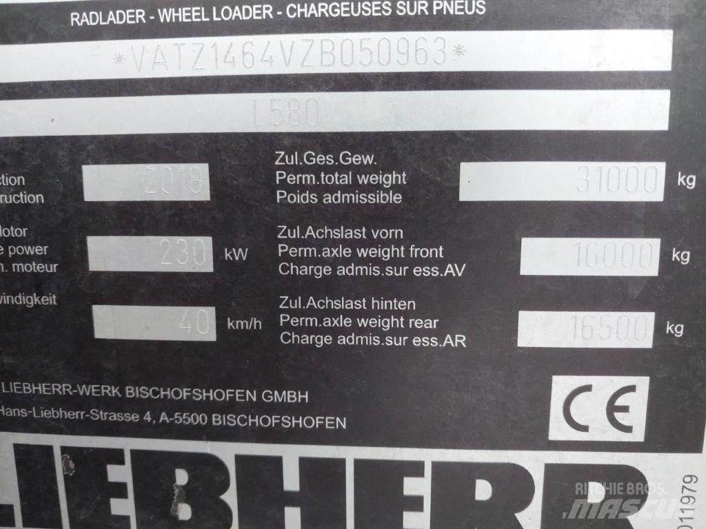 Liebherr L 580 Incarcator pe pneuri