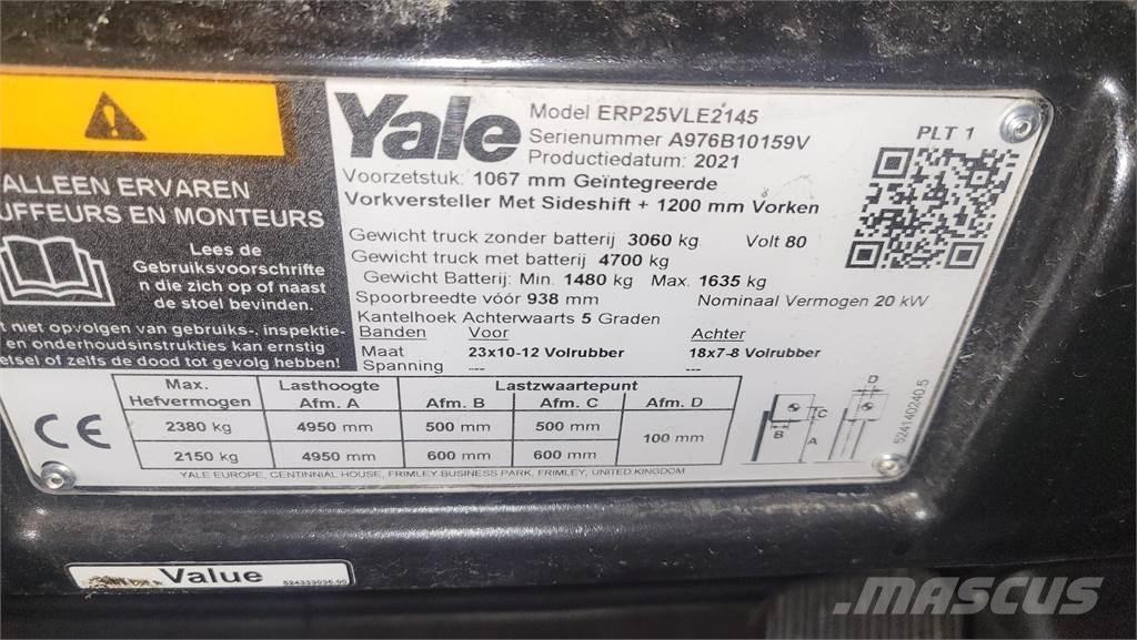 Yale ERP25VL 2021 Stivuitor electric