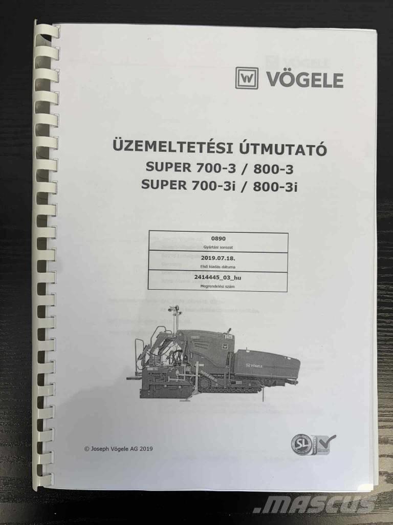 Vögele Super 800-3i Pavatoare asfalt