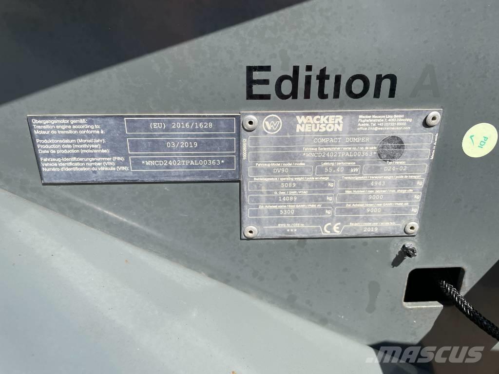 Wacker Neuson DV 90 Minitractor de teren