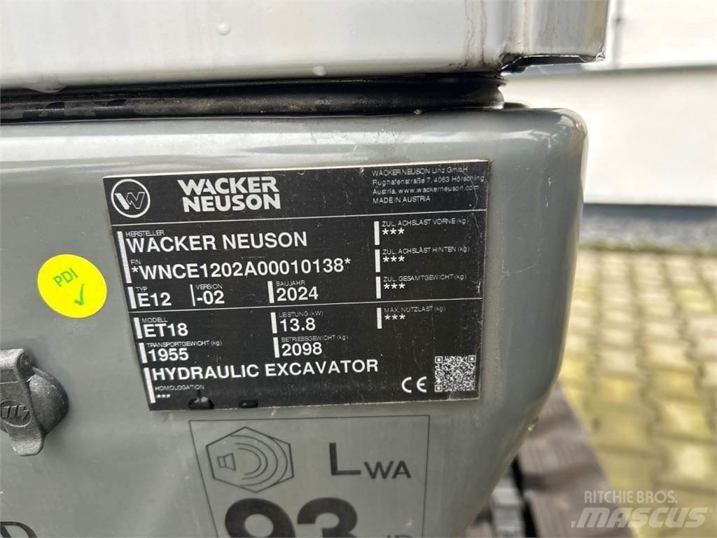 Wacker Neuson ET18 Excavatoare pe șenile
