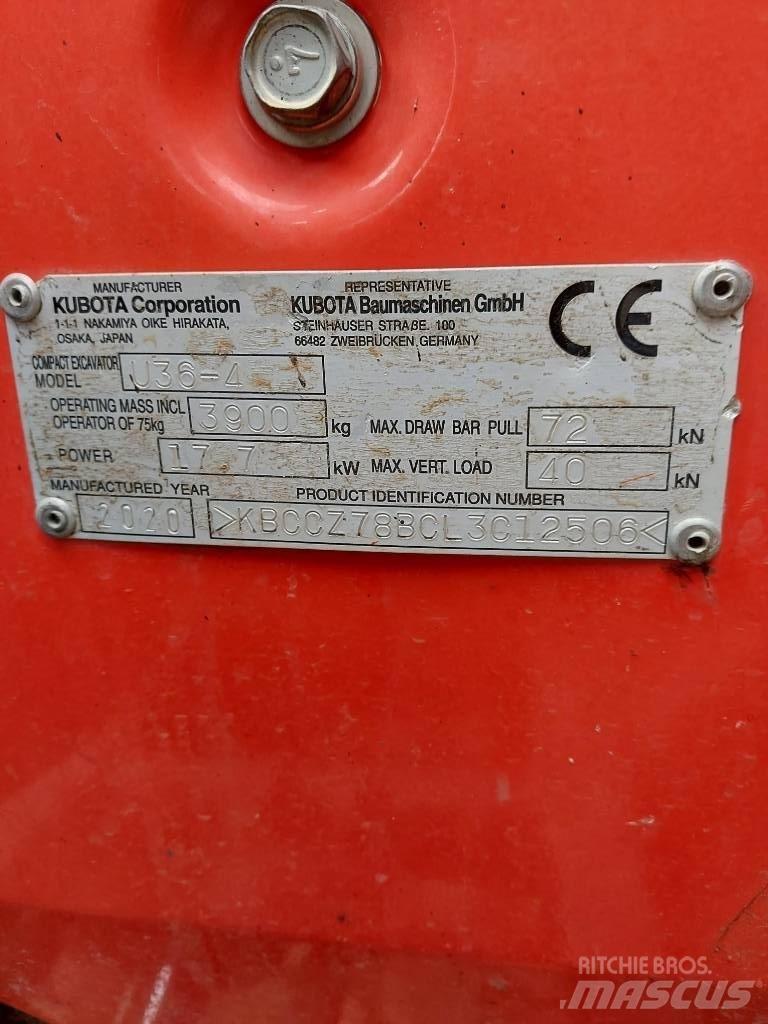 Kubota U 36-4 Mini excavatoare < 7t