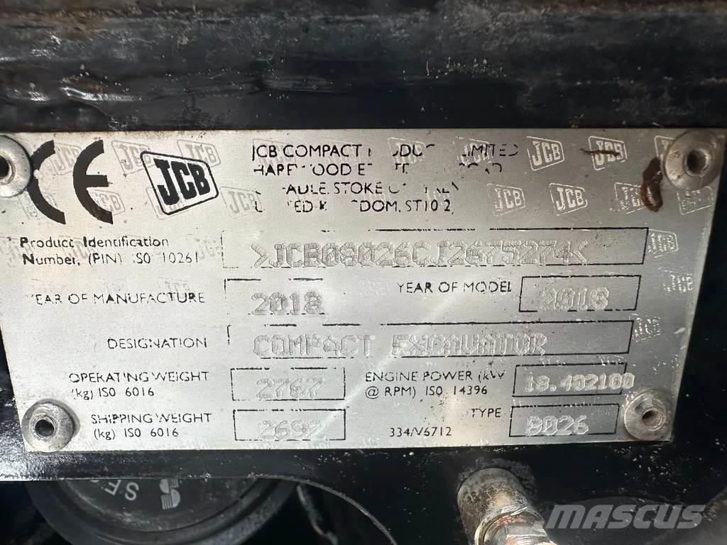JCB 8026 Mini excavatoare < 7t