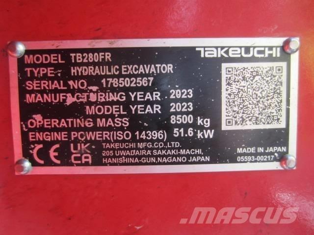 Takeuchi TB 280 FR Excavatoare 7t - 12t