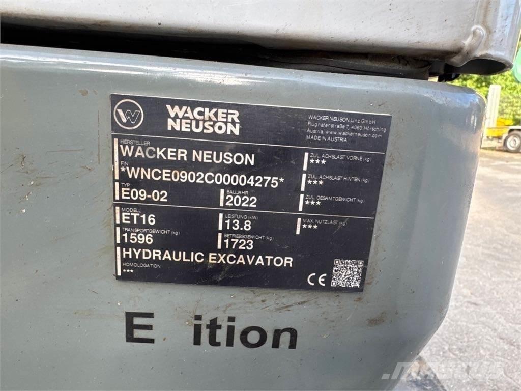 Wacker Neuson ET16 Excavatoare pe șenile
