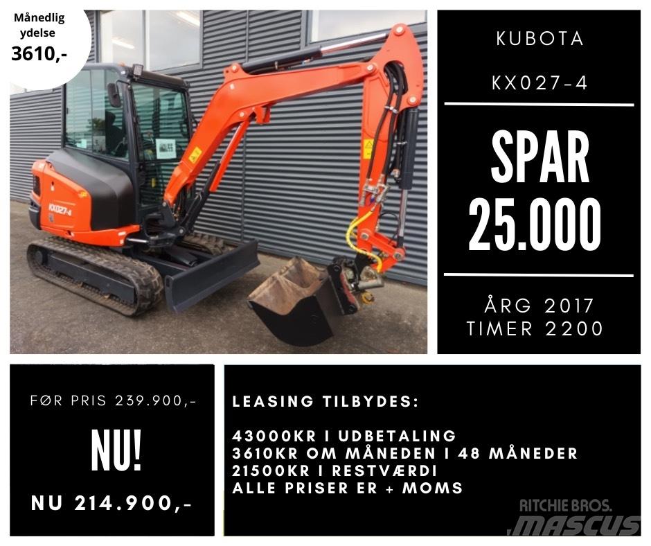 Kubota kx027-4 Mini excavatoare < 7t