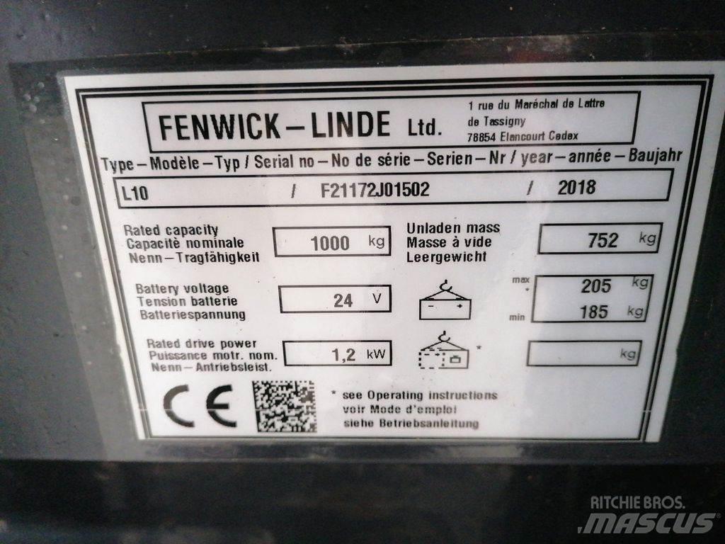 Linde L10 Transpaleta manuala