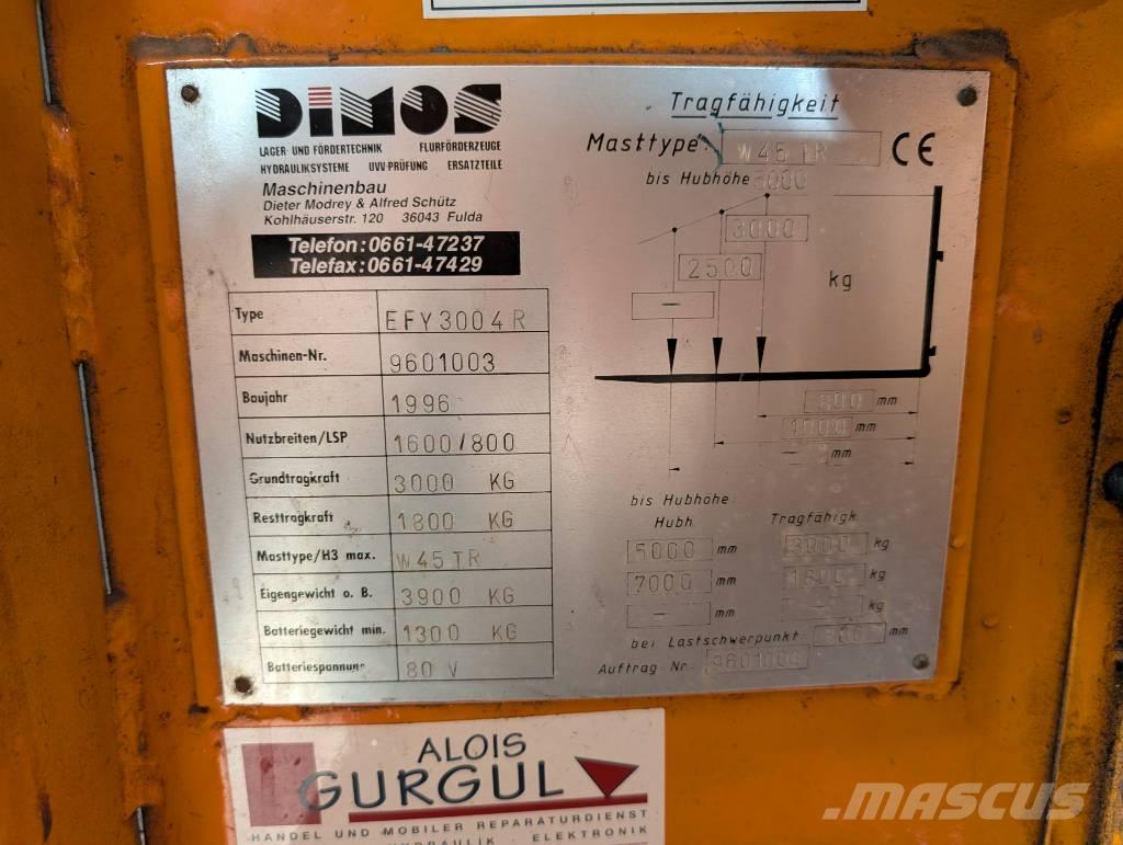 Dimos EFY3004-R Stivuitor electric