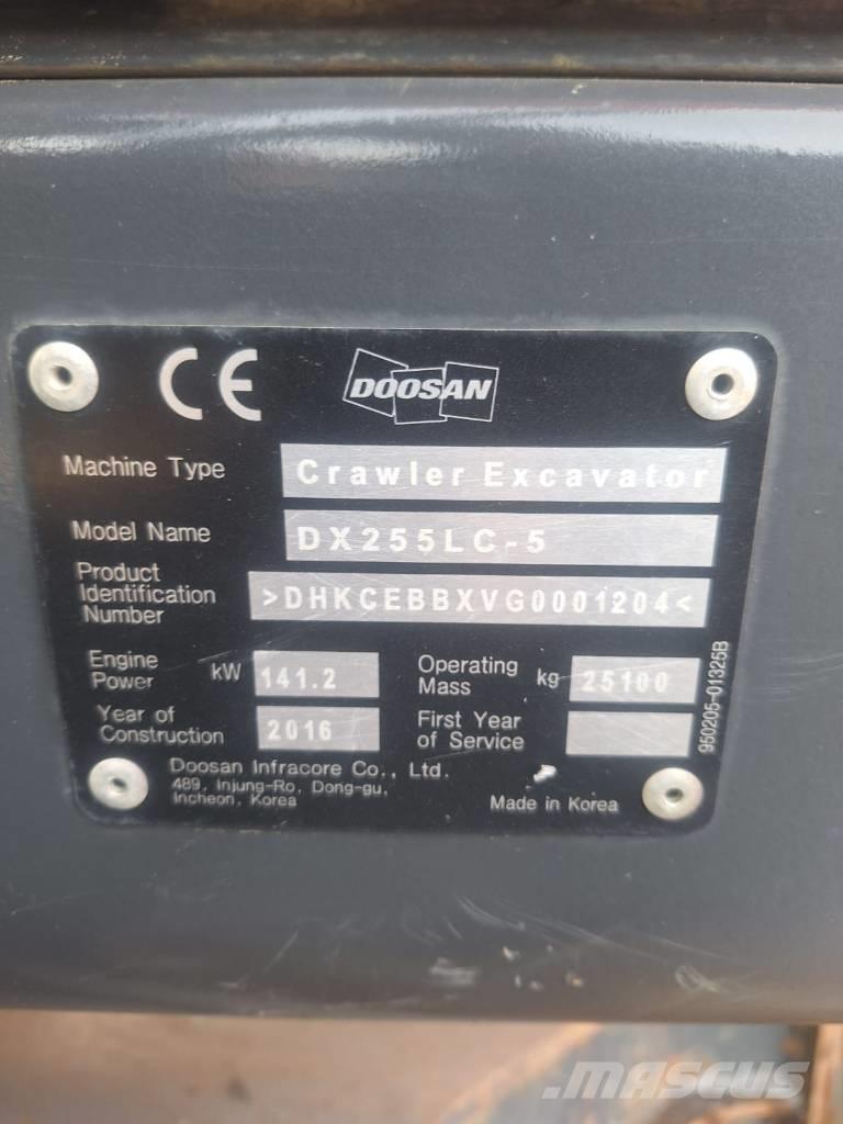 Doosan DX 255 LC-5 Excavatoare pe șenile
