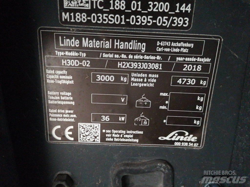 Linde H30D-02 Stivuitor diesel