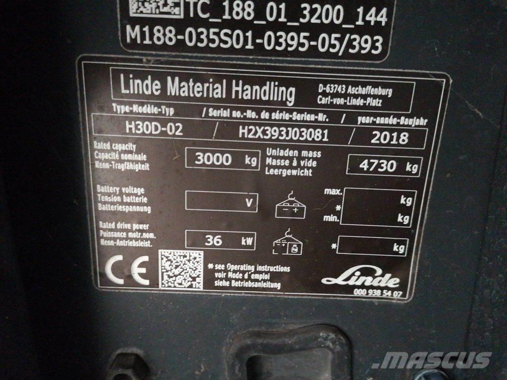 Linde H30D-02 Stivuitor diesel