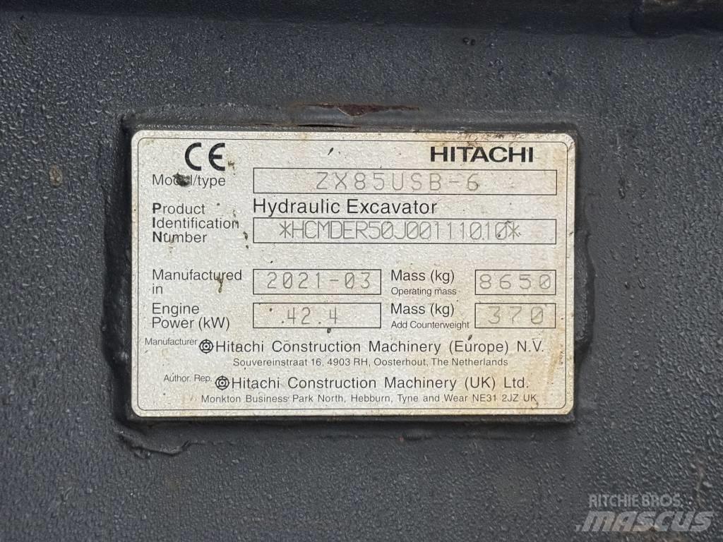 Hitachi ZX 85 US B-6 Excavatoare 7t - 12t