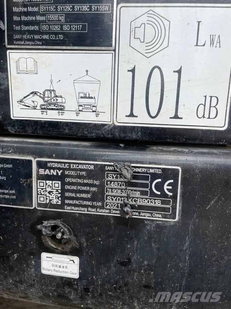 Sany SY 135 C Excavatoare pe șenile
