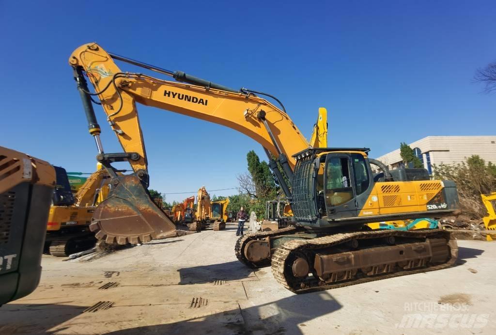 Hyundai 520L-9 VS Excavatoare pe șenile
